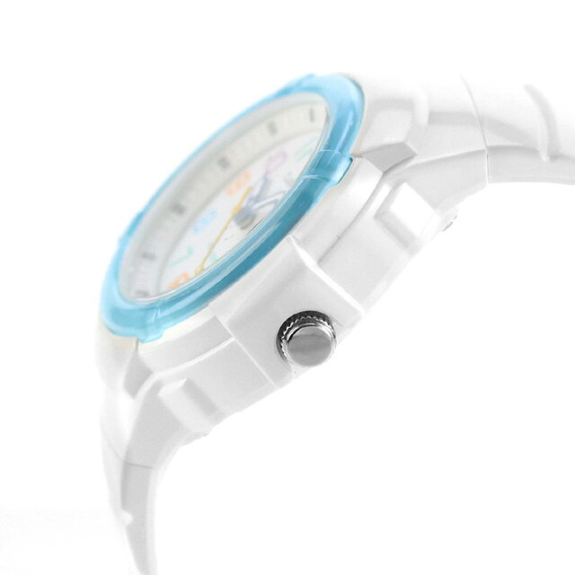 Infinitownのカシオ チープカシオ CASIO POP クォーツ 電池式 LX-800H-7A2V レディース チプカシ 腕時計 ブランド カシオ casio アナログ ホワイト 白 おしゃれ 防水 軽い 華奢 かわいい プレゼント 女性 実用的｜アングル3