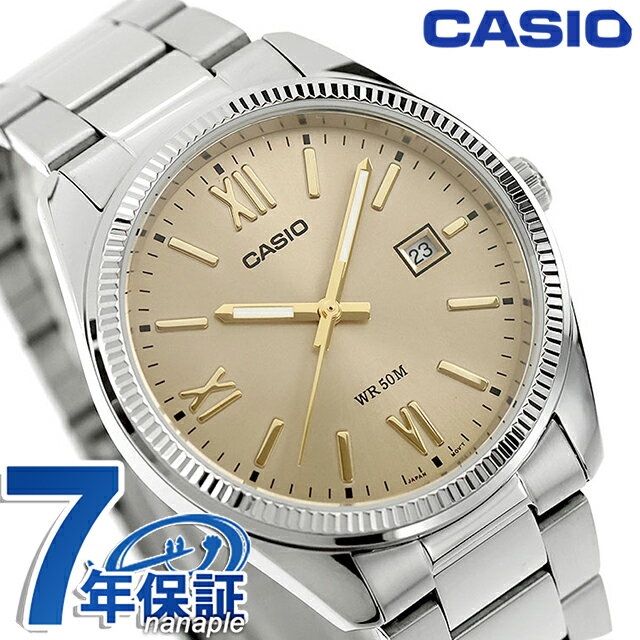 EPOS - カシオ チープカシオ CASIO スタンダード クォーツ 電池式 MTP-1302DD-9AV 海外モデル メンズ チプカシ 腕時計 ブランド カシオ casio アナログ ベージュ おしゃれ 防水 小さい 軽い かわいい プレゼント 実用的