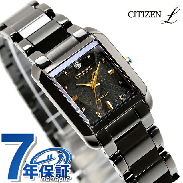Other - シチズン エル LIGHT in BLACK Eco-Drive 50th Anniversary Edition エコ・ドライブ 腕時計 ブランド レディース 数量限定 ダイヤモンド ソーラー CITIZEN L EW5636-55E アナログ ブラック 黒 おしゃれ 防水 軽い 華奢 かわいい プレゼント 女性 実用的