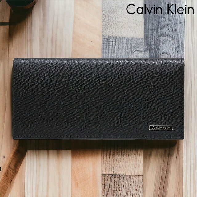 カルバン・クライン 長財布 メンズ カルバンクライン 長財布 メンズ ブランド CALVIN KLEIN Secretar 革 レザーウォレット 小銭入れあり レザー 31CK190005 ブラック 財布