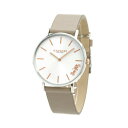 \スーパーSALE★さらに+9倍/ コーチ COACH 時計 レディース 36mm シルバー×グレージュ 革ベルト 14503119 ペリー 腕時計(2)