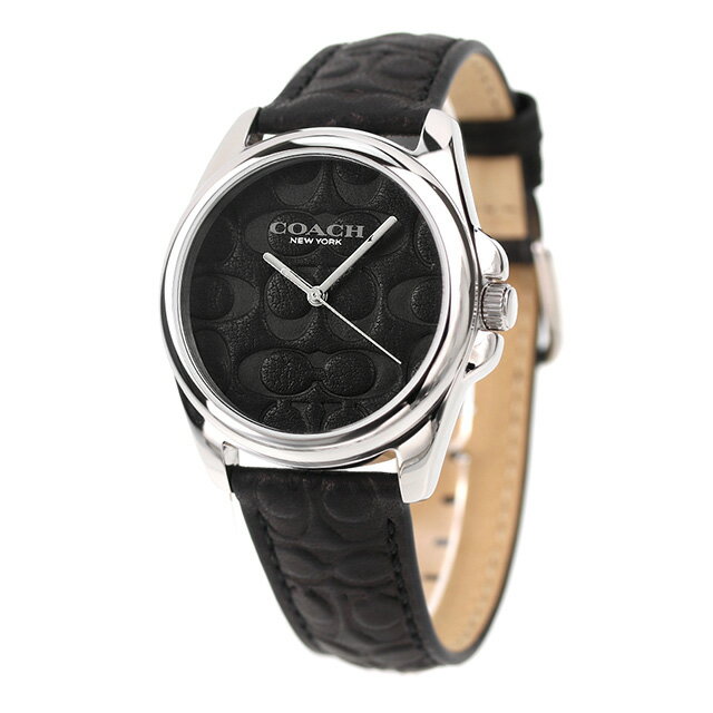 コーチ 腕時計 コーチ グレイソン クオーツ 腕時計 レディース 革ベルト COACH 14504142 アナログ ブラック 黒