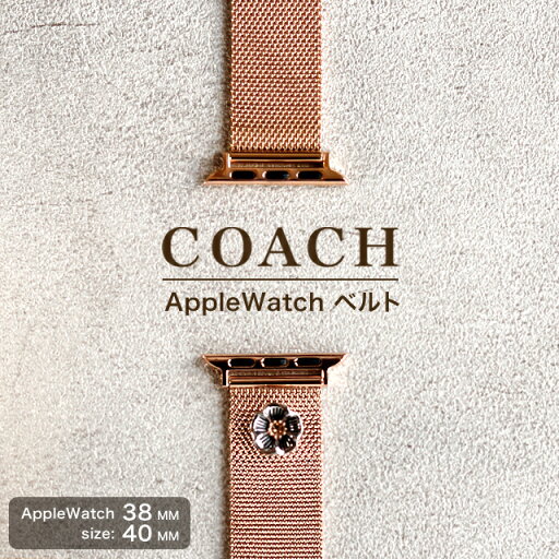 コーチ アップルウォッチ 替えベルト 14700038 COACH AppleWatchベルト 38mm 40mm 41mm ステンレススチール コーチ アップルウォッチ 替えベルト 14700038 COACH AppleWatchベルト 38mm 40mm 41mm ステンレススチール
