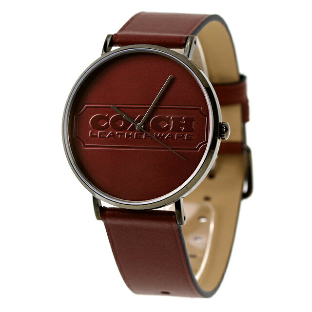 コーチ チャールズ クオーツ 腕時計 ブランド メンズ COACH 14602598 アナログ ワインレッド 赤 ギフト 父の日 プレゼント 実用的