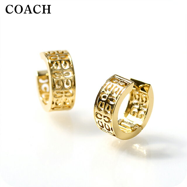 Tourmaline - コーチ ピアス レディース ブランド COACH ロゴ フープ 両耳用 541366GLD710 ゴールド アクセサリー