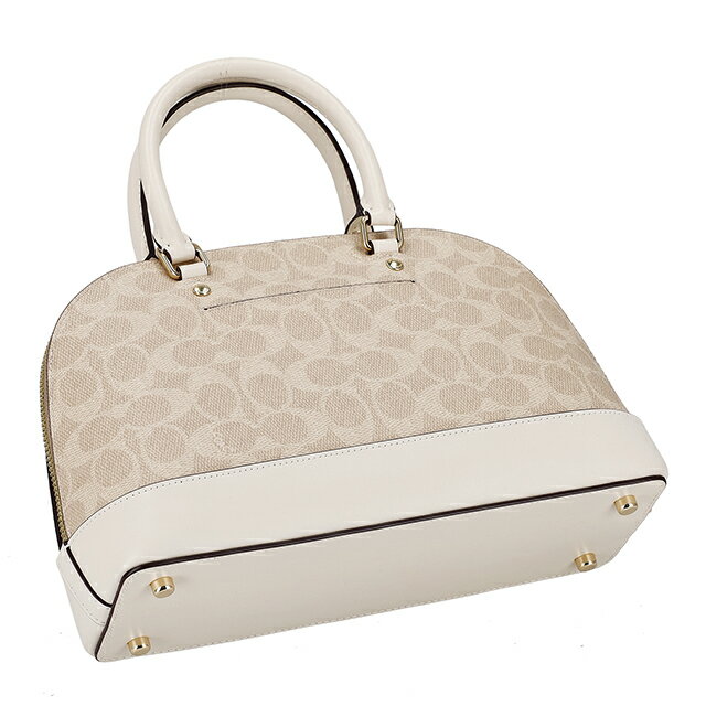 コーチ ハンドバッグ レディース ブランド COACH 27583 2WAY CCQ26 IMXDM 1 ライトベージュ ホワイト バッグ 軽量 小さめ 手提げ 高級 おしゃれ プレゼント 女性 実用的 かわいい