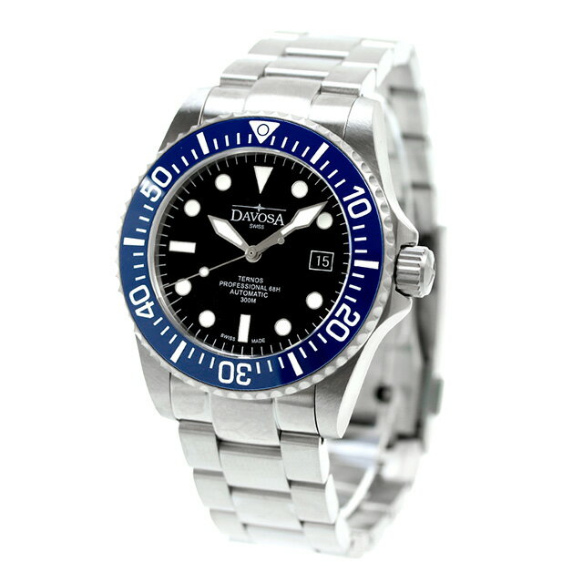 ダボサ テルノス プロフェッショナル 68h 自動巻き 腕時計 ブランド メンズ DAVOSA 161.538.40 アナログ ブラック 黒 スイス製