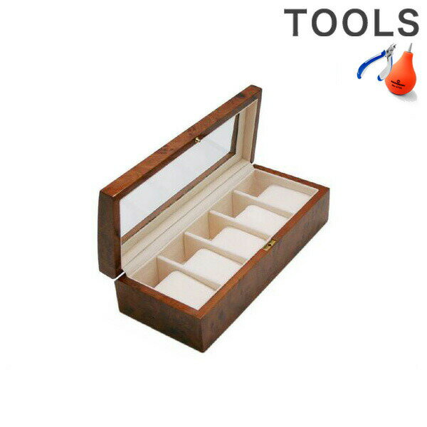 腕時計ケース 腕時計 5本収納 ブラウン 木製 コレクションボックス 189962 プレゼント ギフト