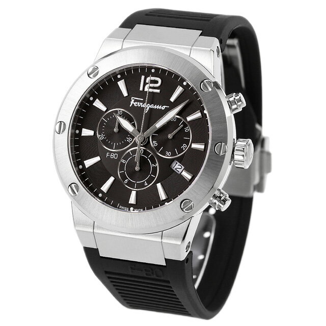 サルヴァトーレ フェラガモ エフエイティ クオーツ 腕時計 ブランド メンズ クロノグラフ Salvatore Ferragamo SFEX00523 アナログ ブラック 黒 スイス製 プレゼント 実用的