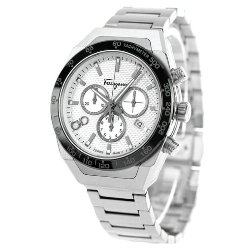 サルヴァトーレ フェラガモ SLX Chronograph クオーツ 腕時計 メンズ クロノグラフ Salvatore Ferragamo SFHR00520 アナログ シルバー スイス製 高級 ブランド おしゃれ 防水 プレゼント 男性 実用的