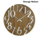 \全品さらに+9倍/ ジョージ ネルソン 掛時計 ブランド George Nelson GN215WB ウォール クロック チーク プレゼント ギフト