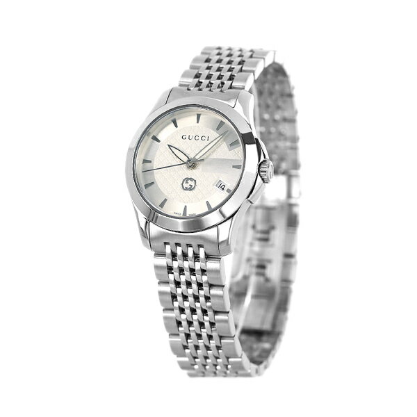 【クロス付】 グッチ 時計 Gタイムレス 27mm クオーツ レディース 腕時計 ブランド YA1265028 GUCCI シルバー 記念品 プレゼント ギフト