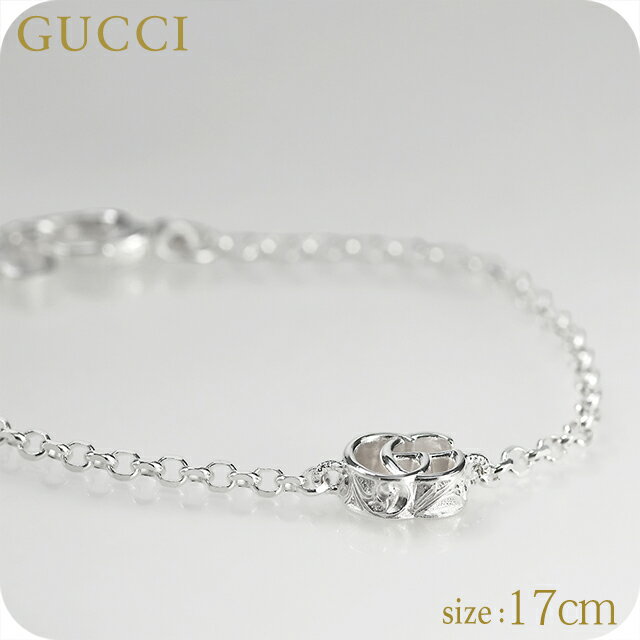 Silver - グッチ ブレスレット レディース ブランド GUCCI ダブルG 17 ロゴ 770756 J8400 8106 シルバー アクセサリー