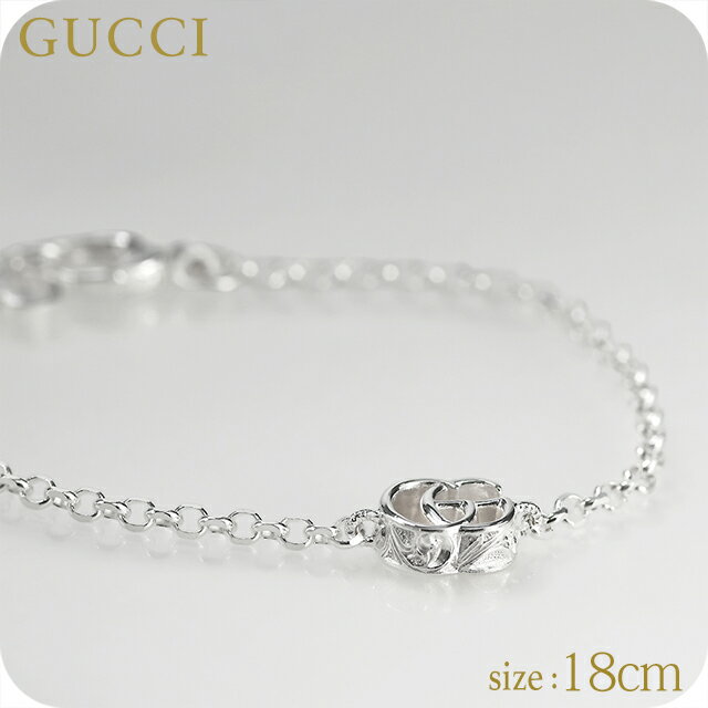 Rakuten - グッチ ブレスレット レディース ブランド GUCCI ダブルG 18 ロゴ 770756 J8400 8106 シルバー アクセサリー