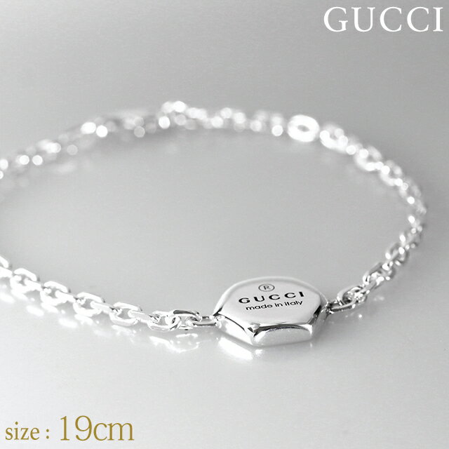 グッチ ブレスレット メンズ レディース ブランド GUCCI トレードマーク スターリングシルバー 779169 J8400 8106 19cm シルバー アクセサリー 父の日 プレゼント 実用的