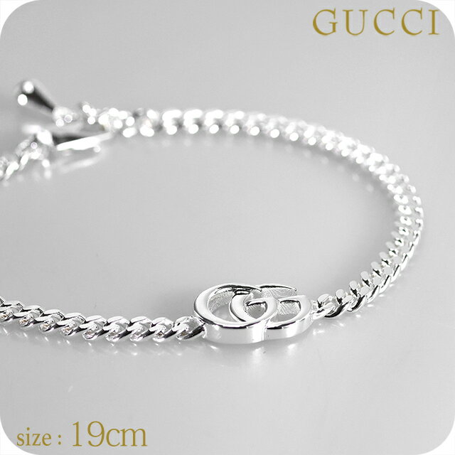 乐天商城 - グッチ ブレスレット メンズ ブランド GUCCI ダブルG チェーン 814917-J8400-8106-19 シルバー アクセサリー