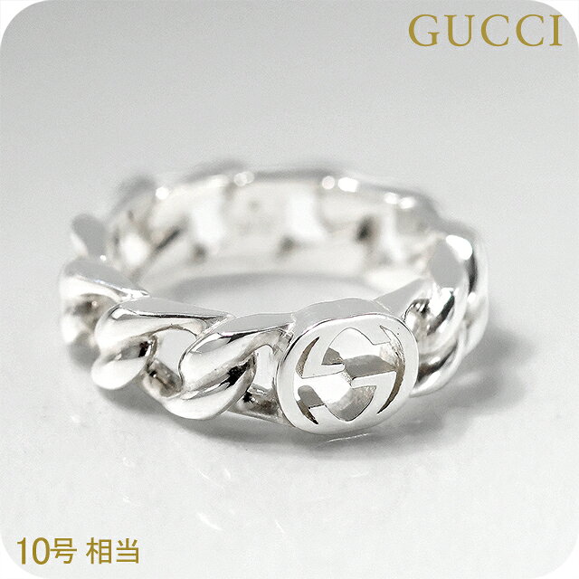 Other - グッチ リング メンズ レディース ブランド GUCCI インターロッキング 10サイズ ロゴ 843972 J8400 0818 シルバー アクセサリー
