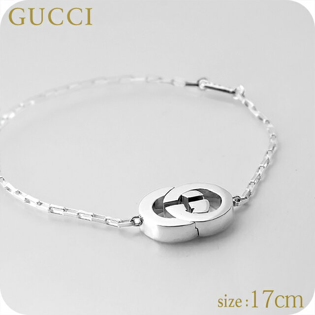 Rakuten - グッチ ブレスレット メンズ レディース ブランド GUCCI インターロッキング 853966 J8400 0818 シルバー アクセサリー