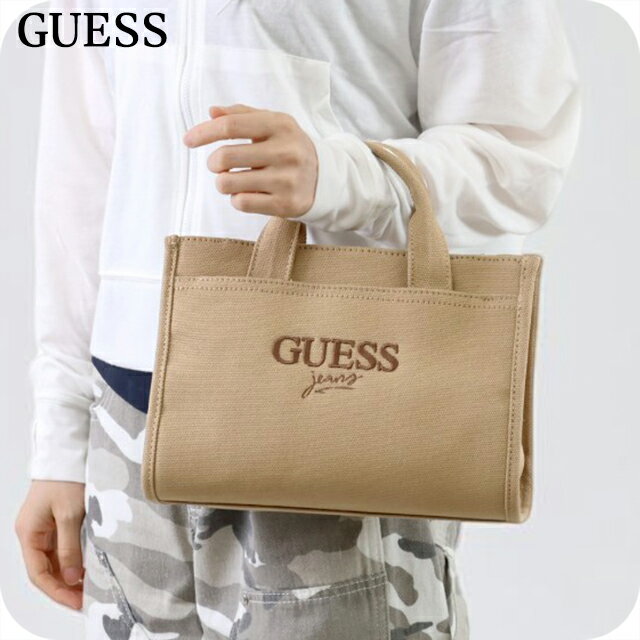 乐天商城 - ゲス トートバッグ レディース ブランド GUESS 2WAY CB3068023 ベージュ 軽量 手提げ 高級 おしゃれ プレゼント 女性 実用的 かわいい
