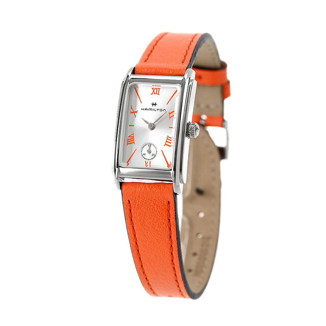 ハミルトン 腕時計 アメリカン クラシック アードモア 18.7mm スイス製 クオーツ レディース H11221851 HAMILTON シルバー×オレンジ