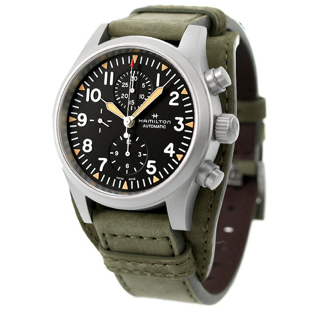 ハミルトン カーキ フィールド 自動巻き 腕時計 ブランド メンズ 革ベルト HAMILTON H71706830 アナログ ブラック カーキ 黒 スイス製 ギフト 父の日 プレゼント 実用的