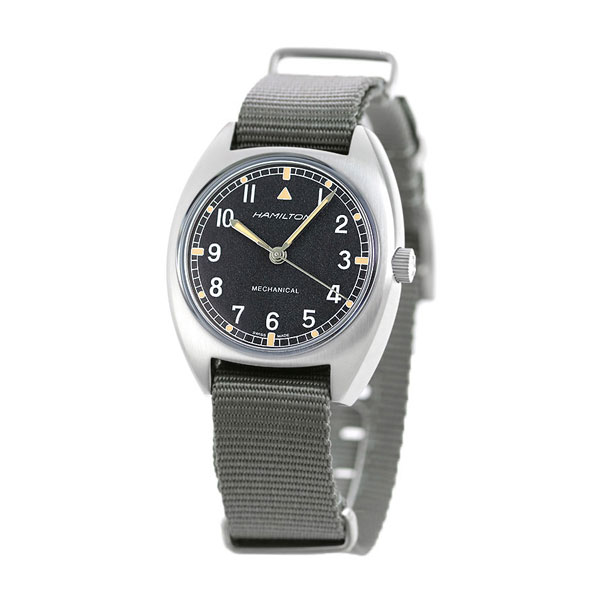 ハミルトン カーキ アビエーション パイロット 36mm メンズ 腕時計 ブランド H76419931 HAMILTON ブラック×グレー 記念品 ギフト 父の日 プレゼント 実用的