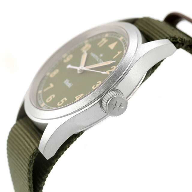 ハミルトン カーキ フィールド 38mm クォーツ 電池式 腕時計 ブランド メンズ HAMILTON KHAKI FIELD H69401960 アナログ カーキグリーン スイス製 おしゃれ 防水 プレゼント 男性 実用的