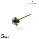 \さらに+4倍★今だけ!!/ ライオンハート ピアス メンズ レディース ブランド LION HEART プラチナ900 スタッド ブラックダイヤモンド 片耳用...