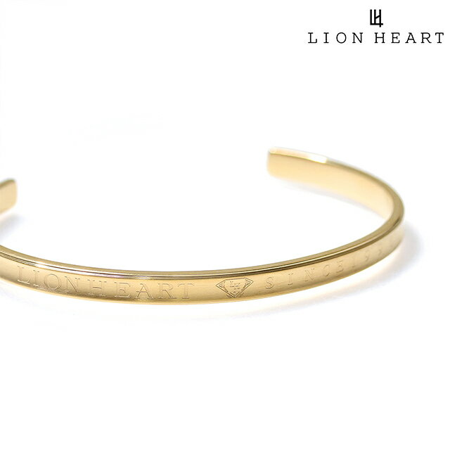 ライオンハート バングル メンズ ブランド LION HEART ブレスレット LHMB003N ゴールド アクセサリー