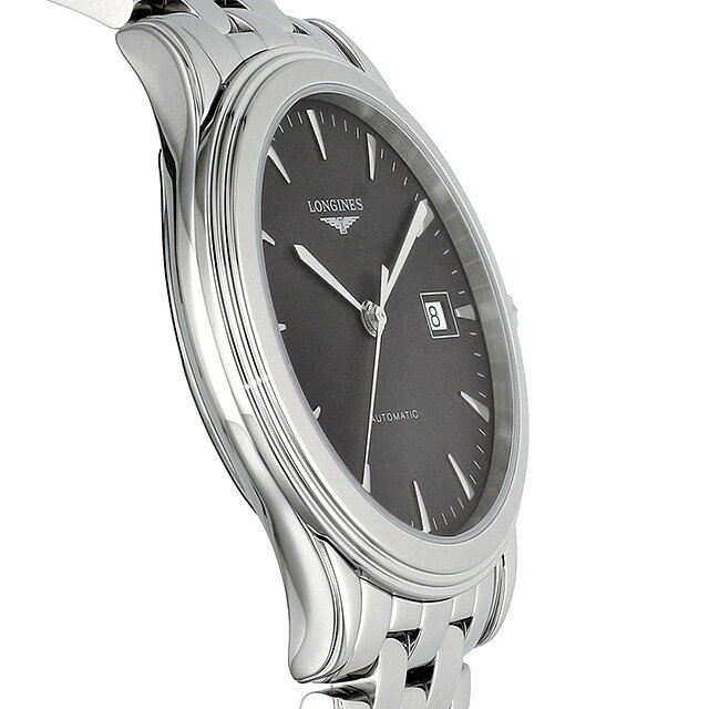Infinitownのロンジン フラッグシップ 自動巻き 腕時計 ブランド メンズ LONGINES L4.974.4.52.6 アナログ ブラック 黒 スイス製 おしゃれ 防水 プレゼント 男性 実用的｜アングル2