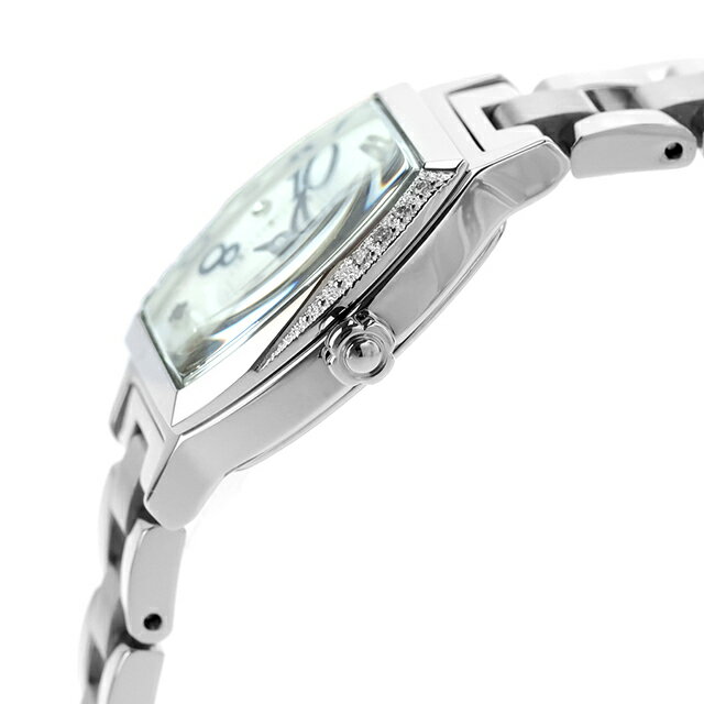 【スマホストラップ付】 セイコー ルキア Happy Collection クォーツ 電池式 腕時計 ブランド レディース ラボグロウンダイヤモンド SEIKO LUKIA SSWA015 シェル 白 日本製 おしゃれ 防水 軽い 華奢 かわいい プレゼント 女性 実用的