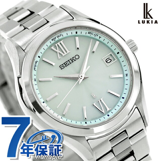 Lukia - 【クリアケース付】セイコー ルキア Essential Collection 電波ソーラー 腕時計 ブランド レディース 数量限定 SEIKO LUKIA HEC001J アナログ グリーン 日本製 おしゃれ 防水 軽い 華奢 かわいい プレゼント 女性 実用的