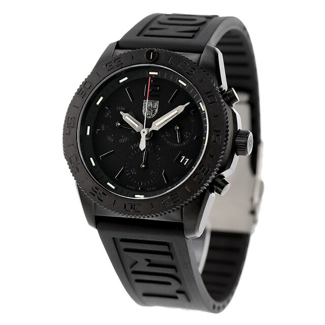 ルミノックス 腕時計（メンズ） ルミノックス パシフィック ダイバー 3140 シリーズ クオーツ 腕時計 ブランド メンズ クロノグラフ LUMINOX 3141.BO アナログ オールブラック 黒 スイス製 ギフト 父の日 プレゼント 実用的