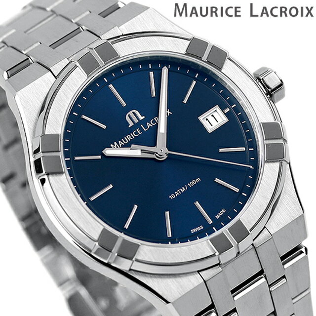 モーリスラクロア AIKON Quartz 40mm クオーツ 腕時計 ブランド メンズ MAURICE LACROIX AI1108-SS002-430-1 アナログ ブルー スイス製 ギフト 父の日 プレゼント 実用的