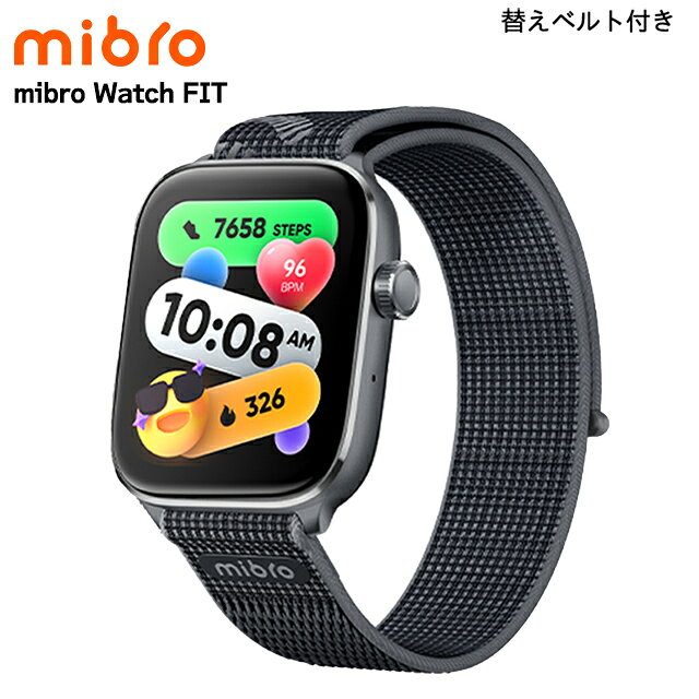 �ߥ֥� Watch FIT �����������˥å��� ���ż��������� ���ޡ��ȥ����å� �֥��� ��� ��ǥ����� Bluetooth �ؤ��٥�� mibro SP380018-C22 �ǥ����� �֥�å� ��
