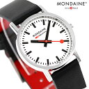 モンディーン クラシック クォーツ 電池式 腕時計 ブランド メンズ レディース MONDAINE A658.30323.11SBBV アナログ ホワイト ブラ...