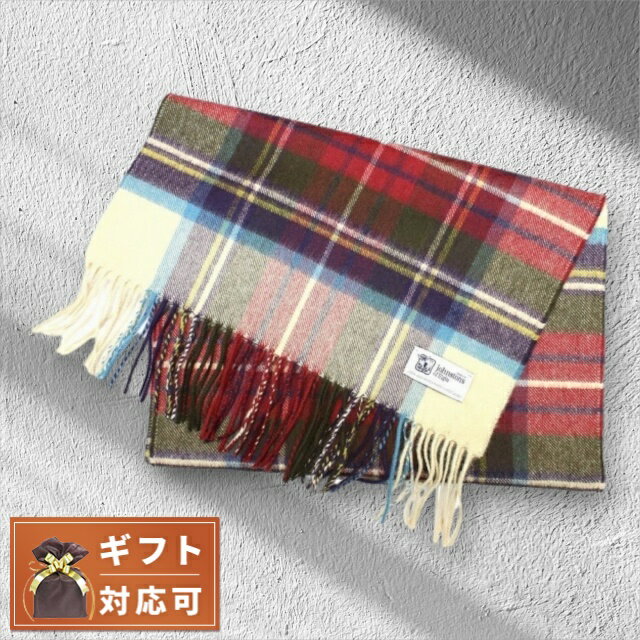 ＼今ならさらに+9倍／ ジョンストンズ JOHNSTONS マフラー チェック柄 WA000057K