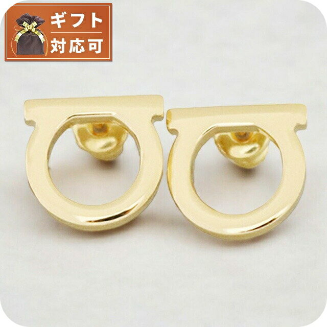 ＼SALE特価★10%OFF+さらに9倍／ フェラガモ FERRAGAMO ピアス 760120-696432 メンズ レディース ガンチーニ GANCINO ゴールド