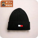 トミーヒルフィガー TOMMY HILFIGER ニット帽 TH100068C-001 メンズ レディース ブラック 帽子