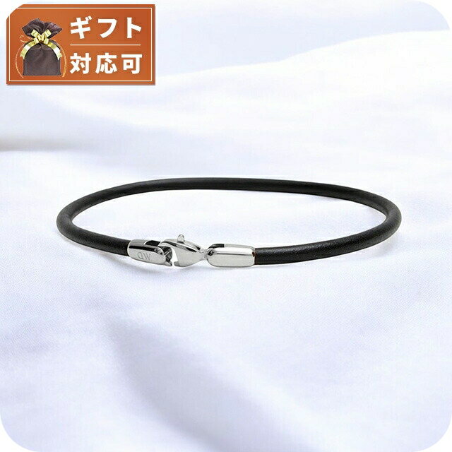 \さらに+9倍★16日02時迄/ ダニエルウェリントン DANIEL WELLINGTON Leather Bracelet 2.8 Sheffield S 185mm ブレスレット DW00400708 レディース メンズ シルバー ブラック