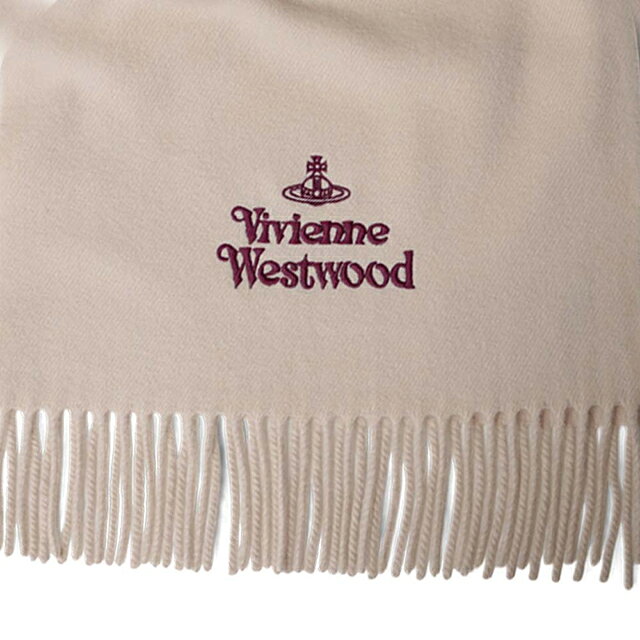 ヴィヴィアンウエストウッド VIVIENNE WESTWOOD マフラー 26-W00Q7-C406-BEIGE レ...