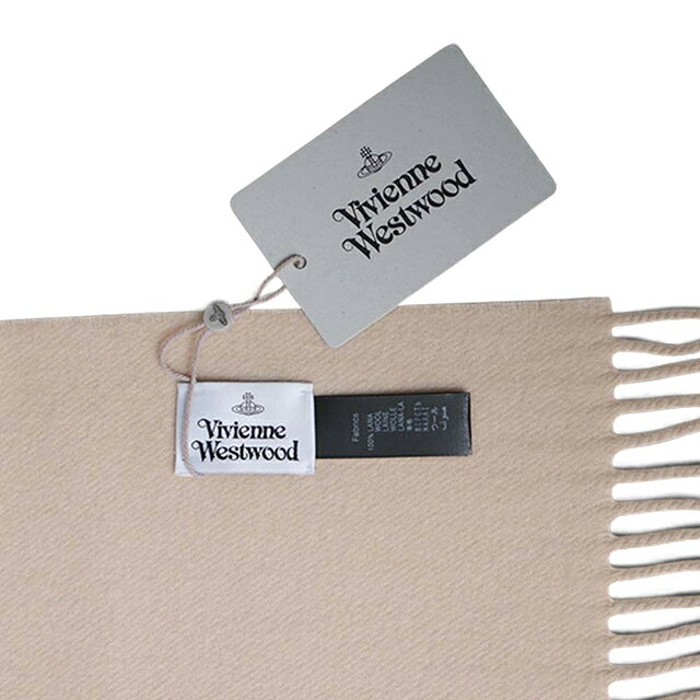 ヴィヴィアンウエストウッド VIVIENNE WESTWOOD マフラー 26-W00Q7-C406-BEIGE レ...