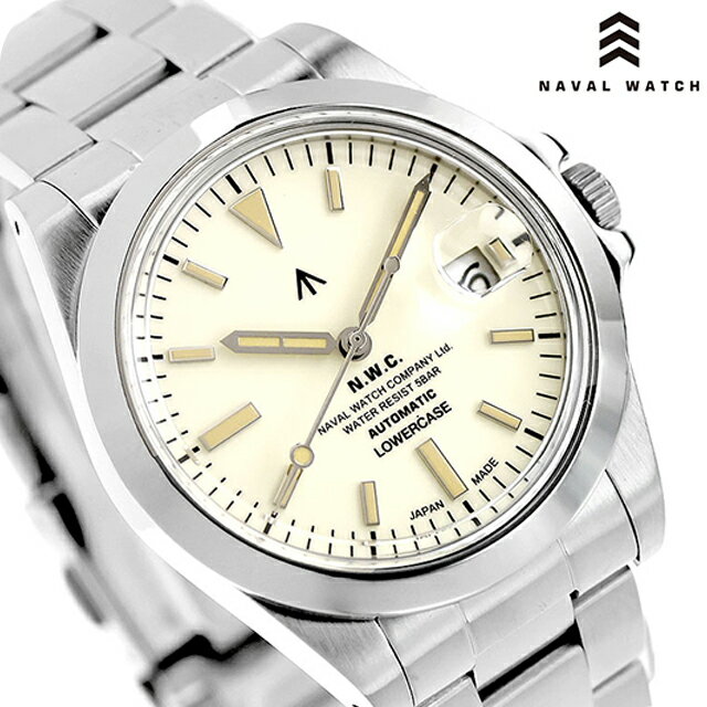 Other - ナバルウォッチ NAVAL WATCH Produced by LOWERCASE 自動巻き 腕時計 ブランド メンズ NAVAL WATCH FRXA017 アナログ アイボリーホワイト 白 日本製 おしゃれ 防水 プレゼント 男性 実用的