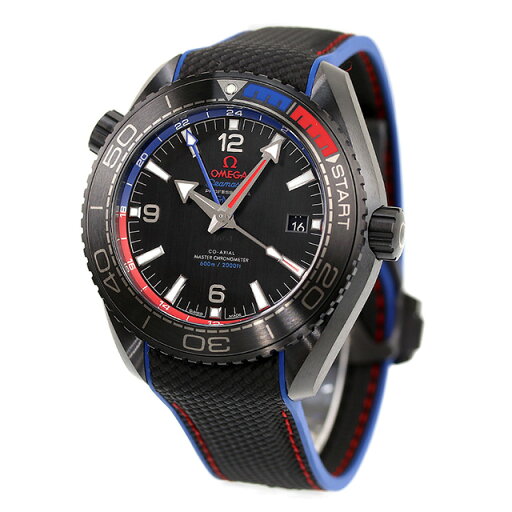 オメガ シーマスター プラネットオーシャン 600M ETNZ ディープ ブラック 45.5mm 自動巻き 腕時計 ブランド メンズ OMEGA 215.92.46.22.01.004 アナログ ブラック 黒 スイス製