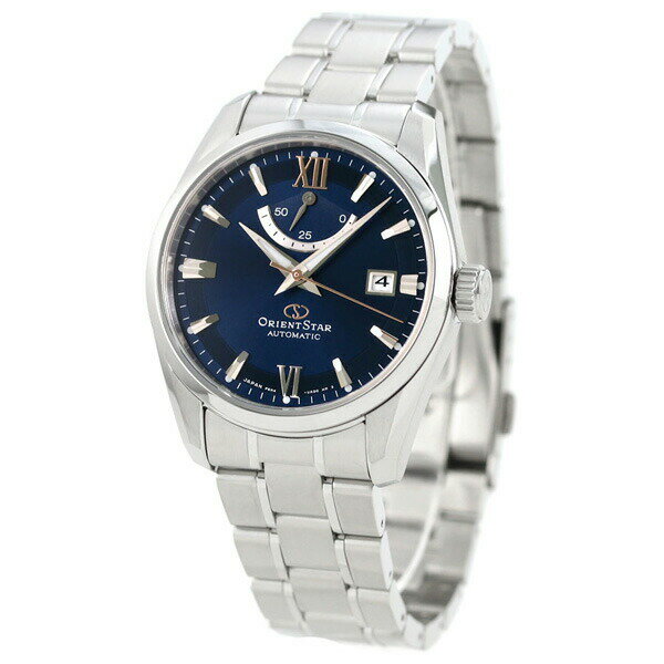 オリエントスター 腕時計 メンズ ORIENT STAR 日本製 自動巻き コンテンポラリー 38.5mm RK-AU0005L ネイビー 時計 ブランド おしゃれ 防水 プレゼント 男性 実用的