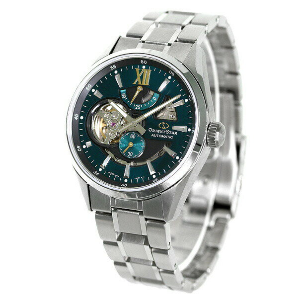 オリエントスター オープンハート 日本製 自動巻き メンズ 腕時計 RK-AV0114E ORIENT STAR 時計 コンテンポラリー モダンスケルトン 41mm グリーン ブランド おしゃれ 防水 プレゼント 男性 実用的