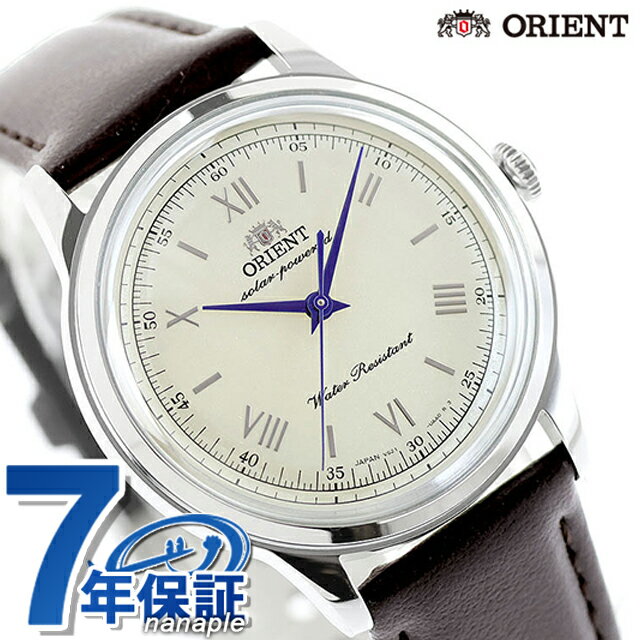 オリエント クラシック バンビーノ Orient Bambino 38 ソーラーパワード 腕時計 ブランド メンズ ORIENT CLASSIC RN-WK0003G アナログ アイボリー ブラウン 日本製 おしゃれ 防水 文字盤 大きい プレゼント 男性 実用的のサムネイル