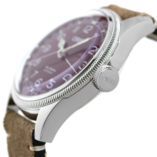 オリス ビッグクラウン ポインターデイト 40mm メンズ 腕時計 ブランド 01 754 7741 4068-07 5 20 50 ORIS 時計 自動巻き レッド×ブラウン 記念品 プレゼント ギフト