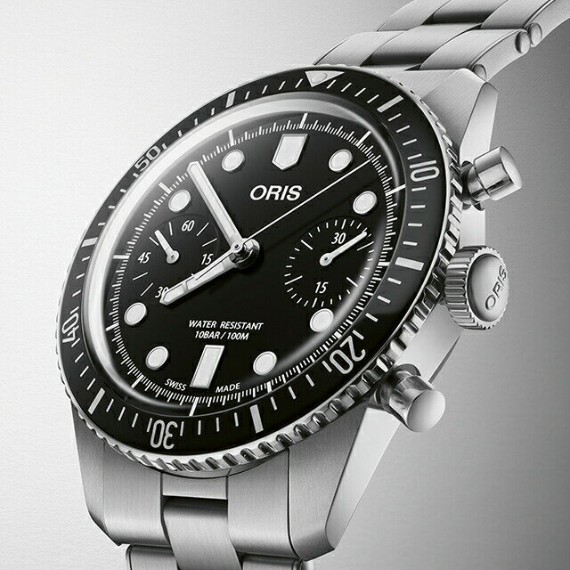 ＼さらに+9倍／ オリス ダイバーズ65 40mm 自動巻き 腕時計 ブランド メンズ クロノグラフ ORIS 01 771 7791 4054-07 8 20 18 アナログ ブラック 黒 スイス製
