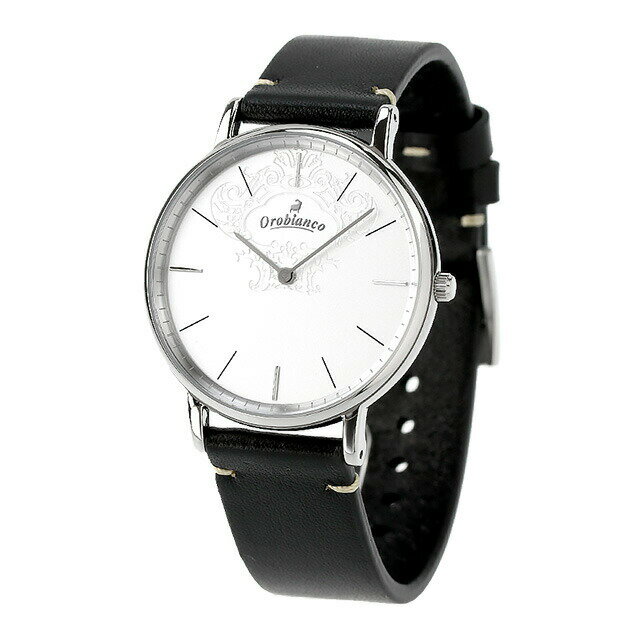 ＼スーパーSALE★最大さらに+9倍／ オロビアンコ Semplicitus クオーツ 腕時計 ブランド メンズ Orobianco OR004-3 アナログ ホワイト ブラック 黒 プレゼント 実用的
